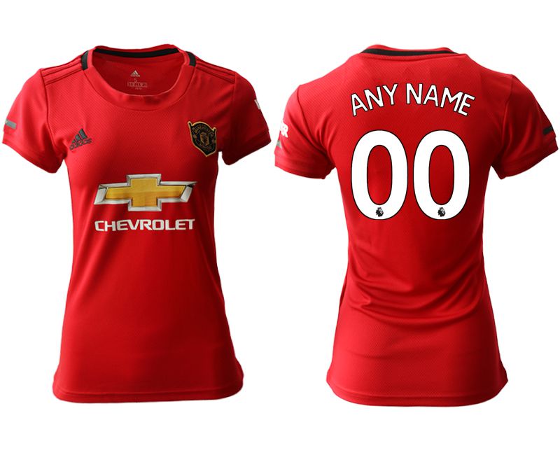 Women 2019-2020 club Manchester United home aaa version customized red Soccer Jerseys